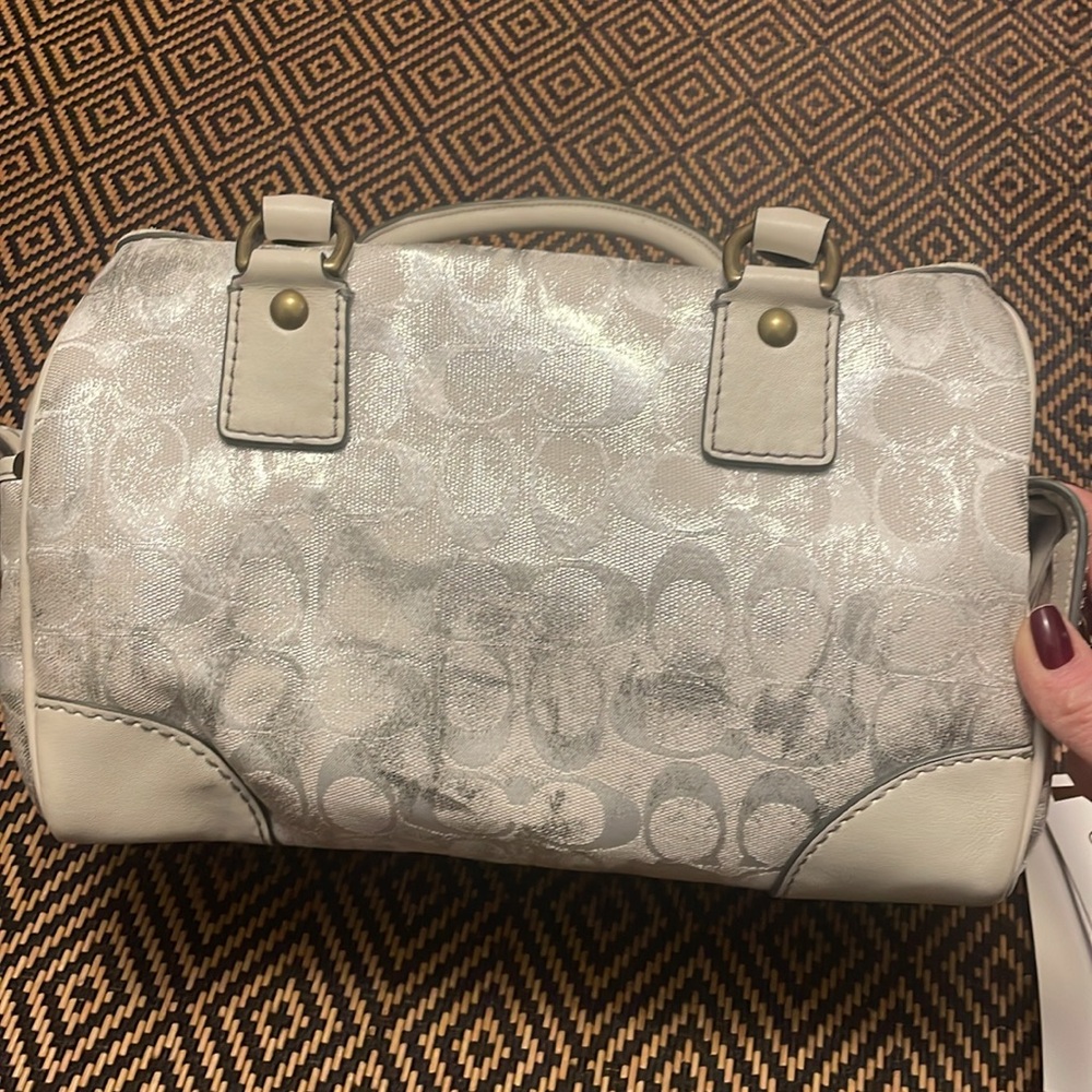 Vintage Y2K Coach Signature Print Tie Dye satchel 2186 Soho speedy doctor bag - Picture 9 of 14